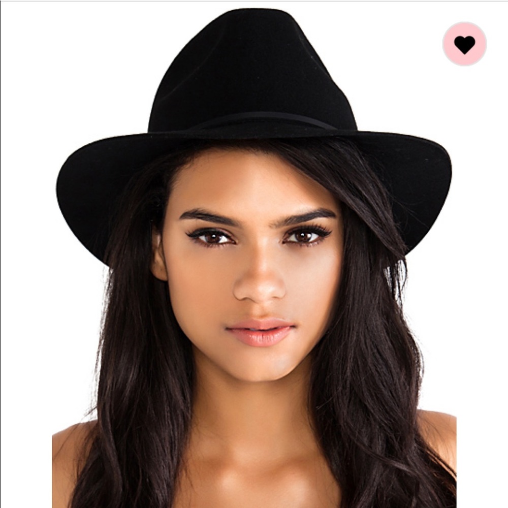 Brixton Wesley fedora hat wool black